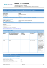 Hertalan cleaner 5L - SDS